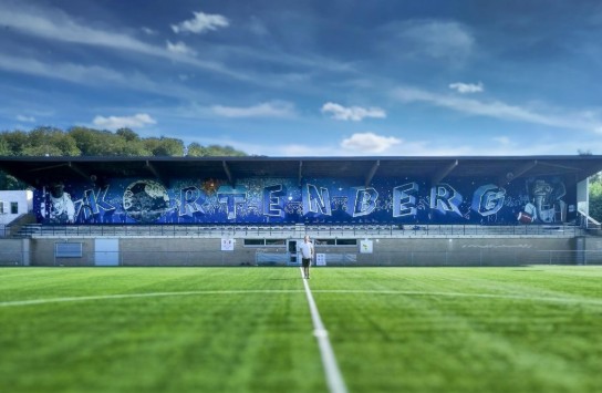 voetbalstadion kortenberg muurschildering (vergroot foto)