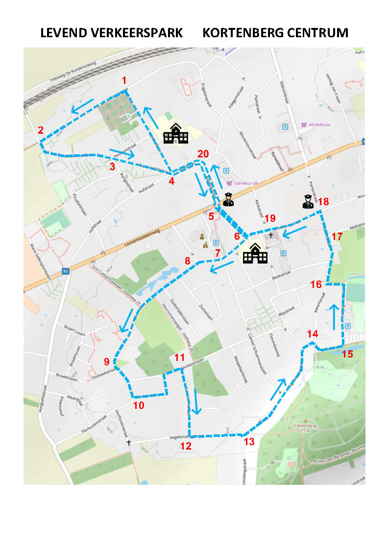 Parcours Levend verkeerspark Kortenberg