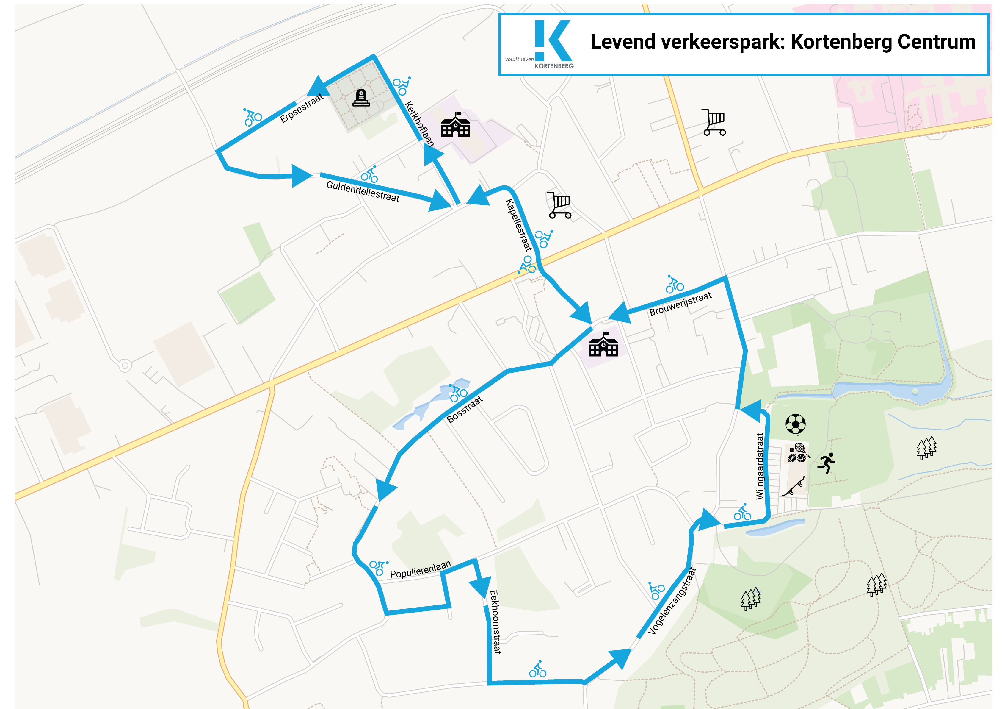 Parcours levend verkeerspark Kortenberg