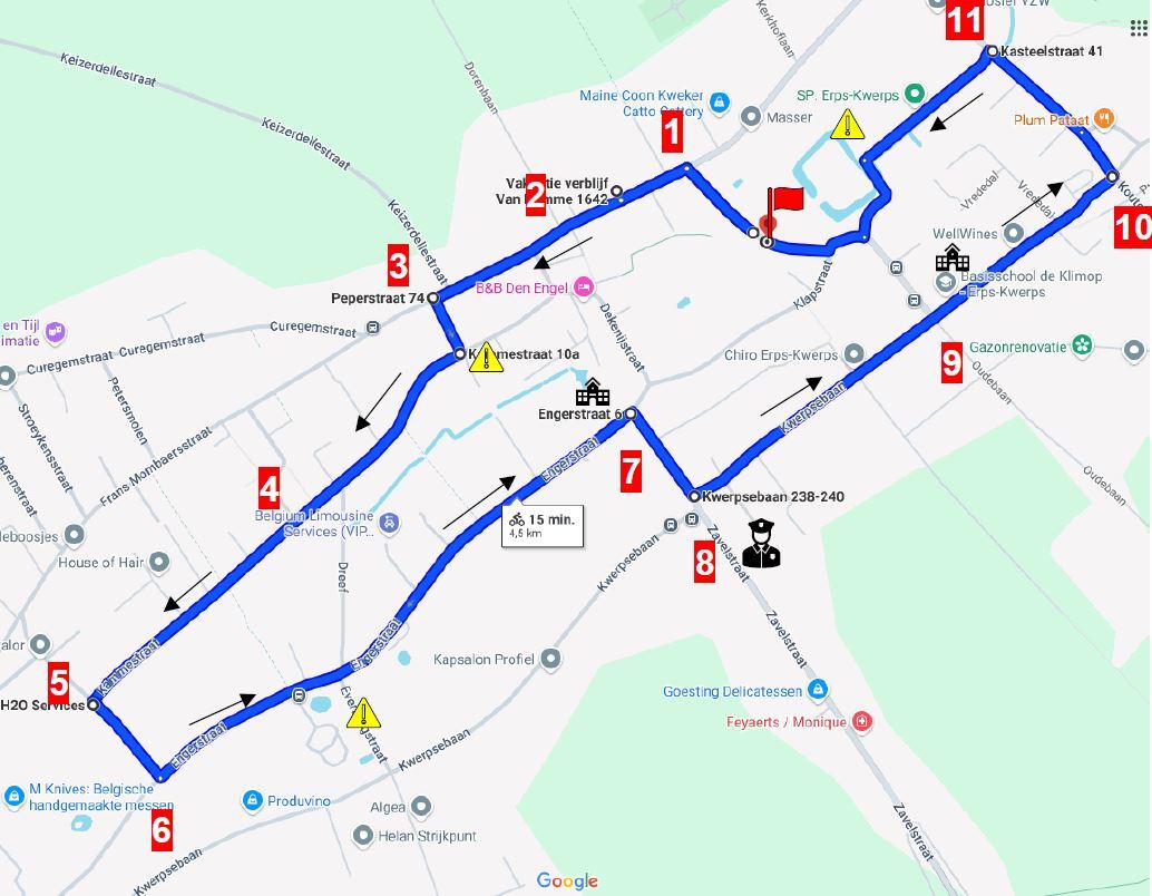 Nieuw parcours levend verkeerspark Erps-Kwerps 2025