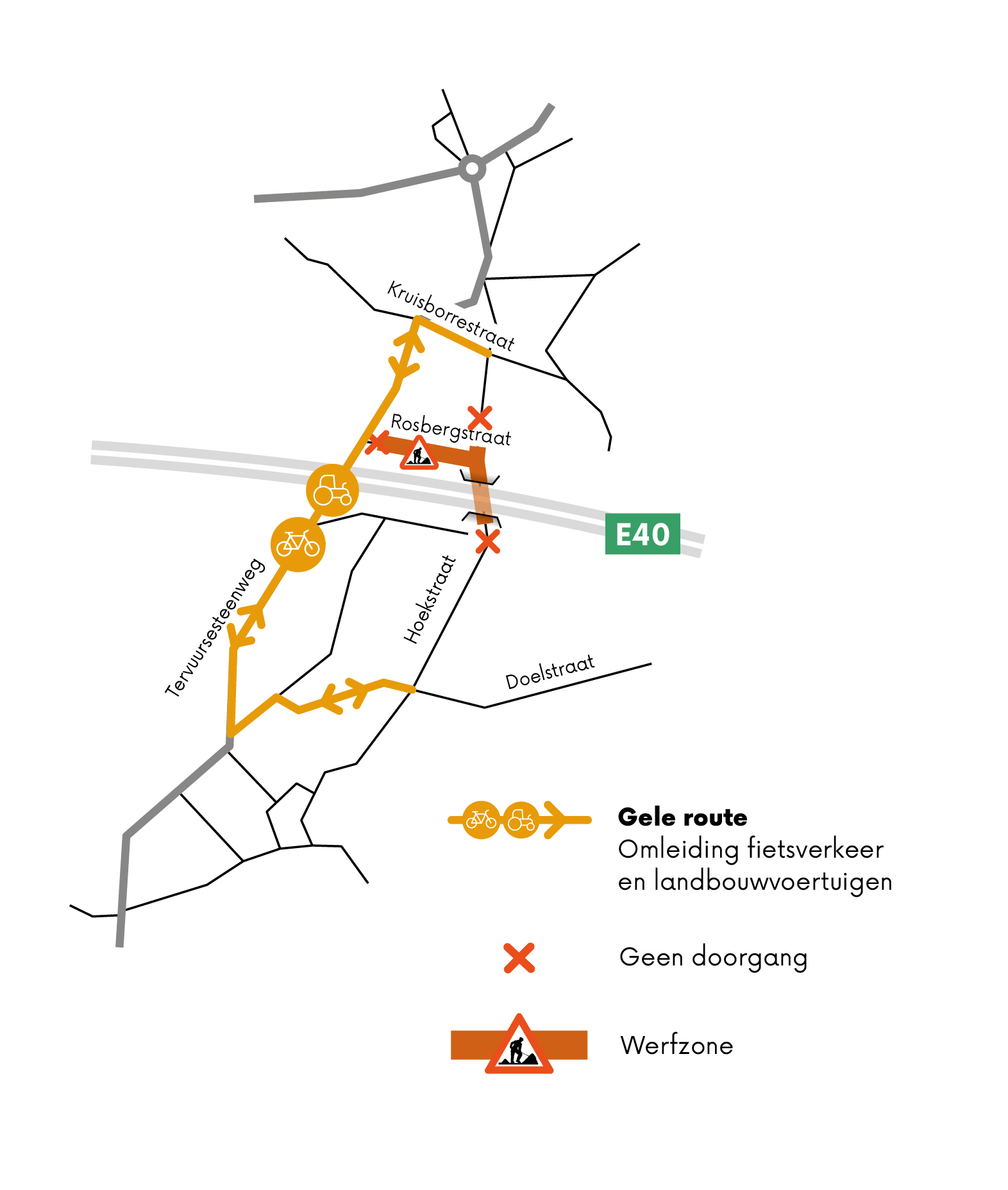 Werken F203 omgeving Konijnenpijp omleiding fietsverkeer en landbouwvoertuigen vanaf 17 oktober 2024