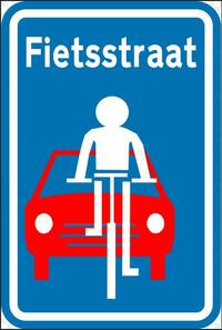 Verkeersbord Fietsstraat F111 en F113